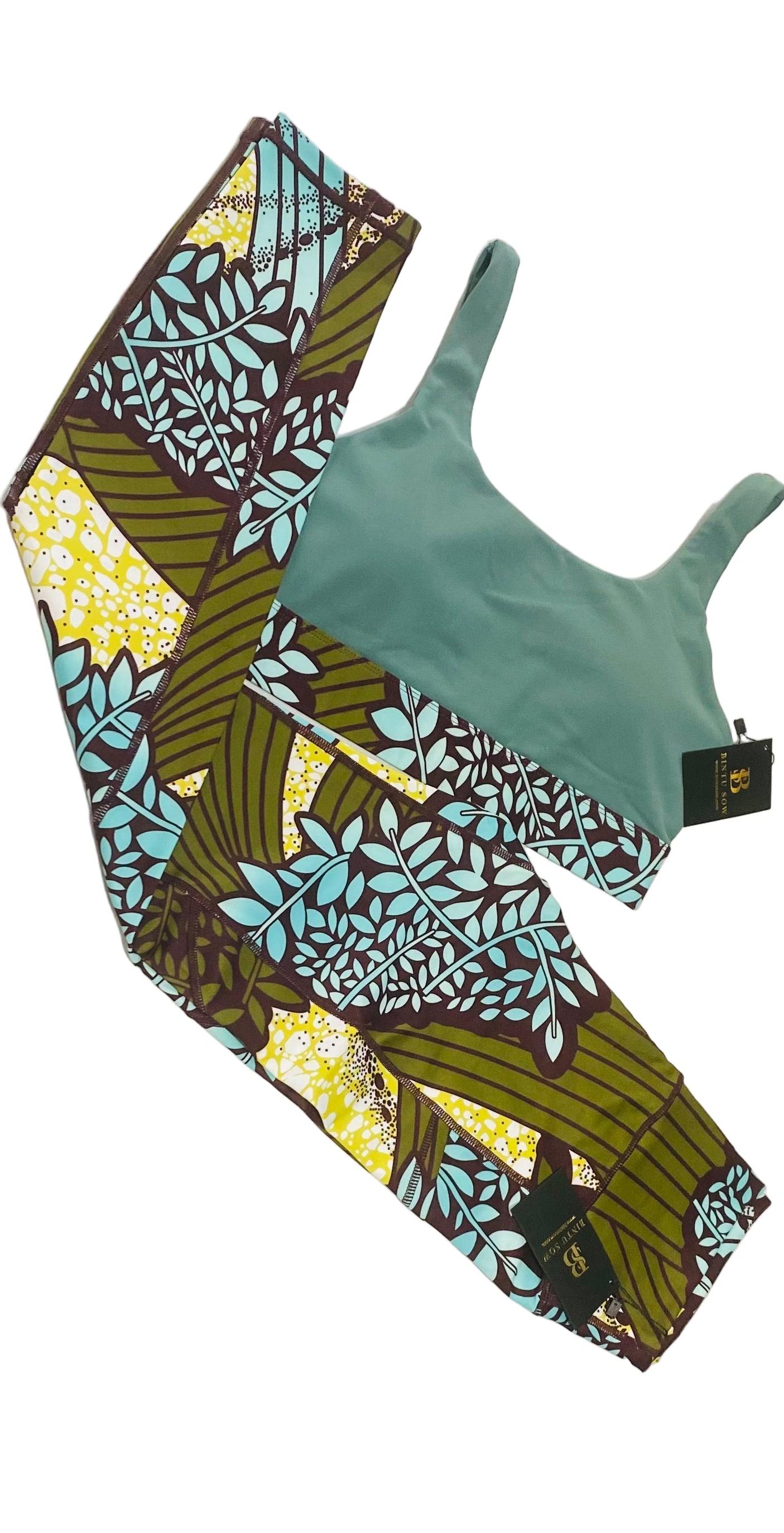 Ladies Ankara Yoga Sets